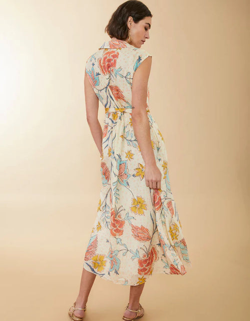 HALLIE MIDI DRESS CLARA STARRY FLORAL CREAM - Molly's! A Chic and Unique Boutique 