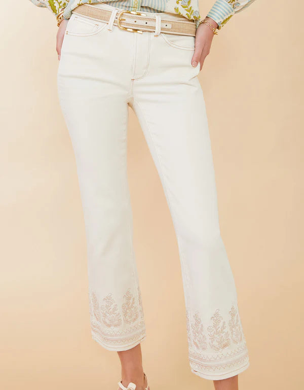 ROWEN KICK FLARE JEAN BUTTERCREAM - Molly's! A Chic and Unique Boutique 