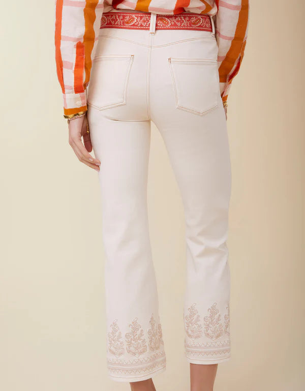 ROWEN KICK FLARE JEAN BUTTERCREAM - Molly's! A Chic and Unique Boutique 