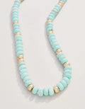 TOMMY STONE NECKLACE 17" LIGHT TURQUOISE - Molly's! A Chic and Unique Boutique 