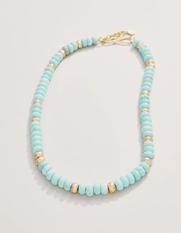 TOMMY STONE NECKLACE 17" LIGHT TURQUOISE - Molly's! A Chic and Unique Boutique 