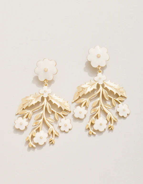 DELPHINIUM EARRINGS CREAM - Molly's! A Chic and Unique Boutique 