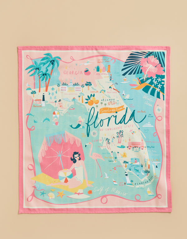 Florida Dish Towel - Molly's! A Chic and Unique Boutique 