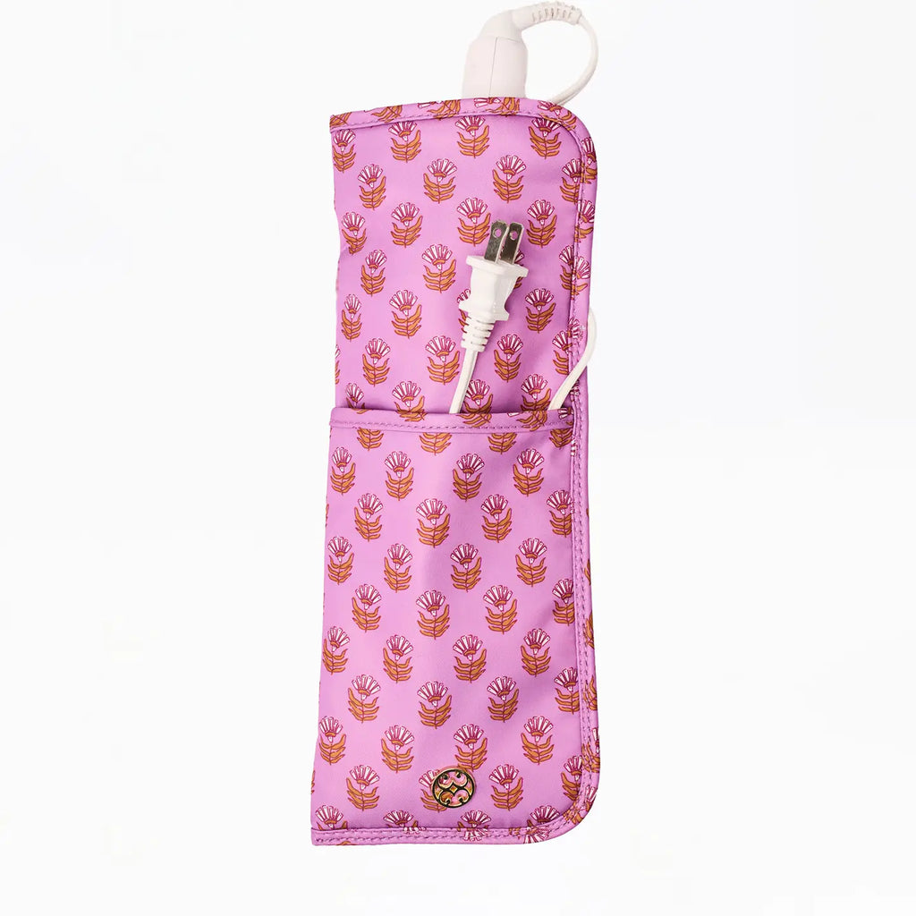 HOT TOOLS COVER- PINK FLORAL BLOCK