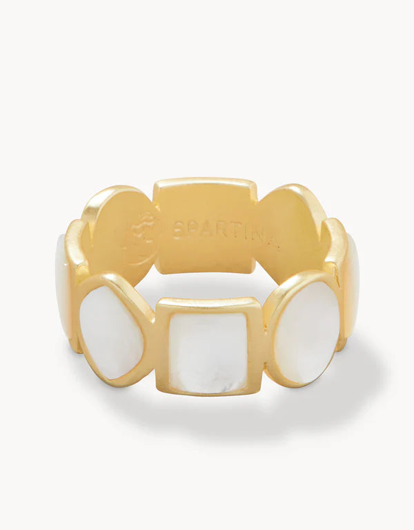 MAERA BAND RING MOTHER OF PEARL - Molly's! A Chic and Unique Boutique 