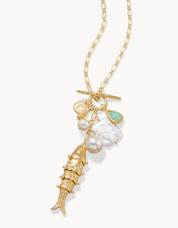CHARLIE NECKLACE 32" FISHY - Molly's! A Chic and Unique Boutique 