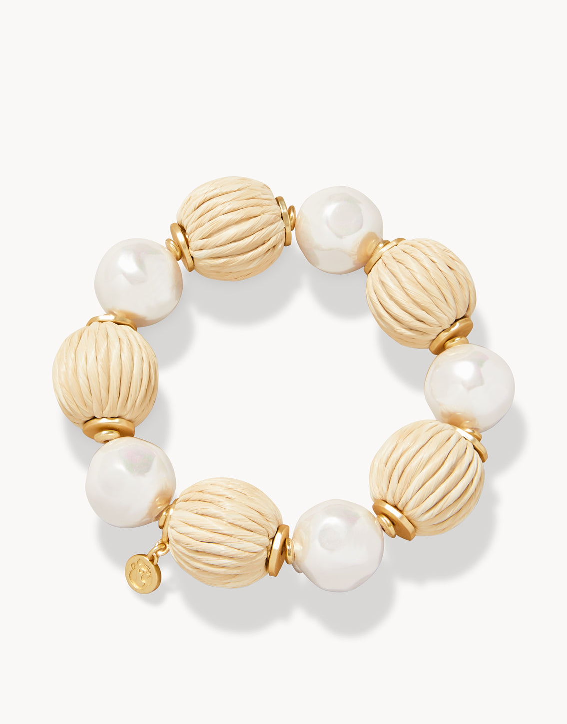 Bahia Stretch Bracelet Pearl/Natural - Molly's! A Chic and Unique Boutique 