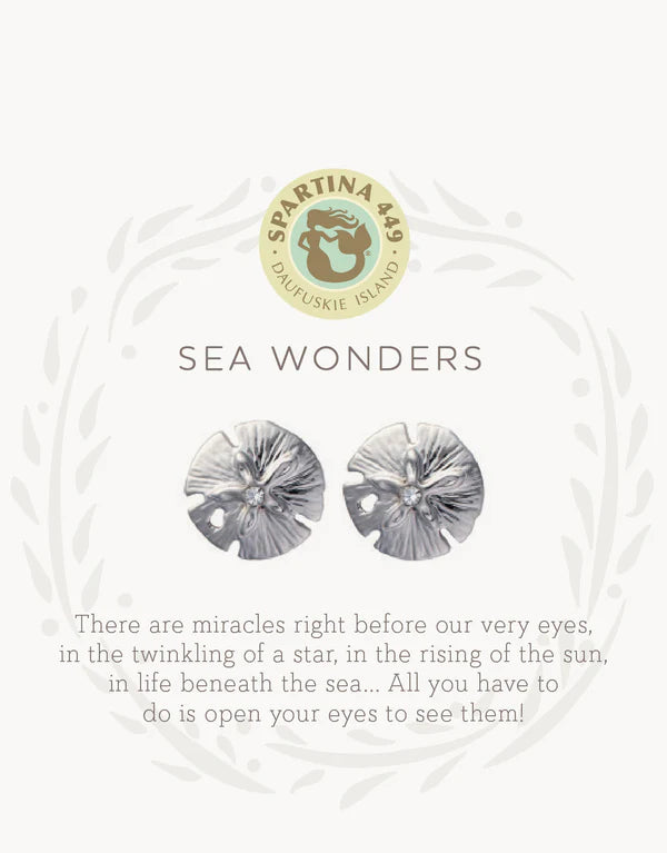 SEA LA VIE STUD EARRINGS SEA WONDERS/SAND DOLLAR - Molly's! A Chic and Unique Boutique 