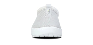 WOMENS OOCOOZIE SPORT MULE- WHITE GRAY