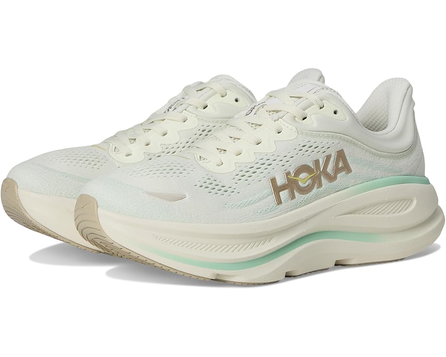 WOMEN'S HOKA BONDI 9 WIDE- TRUFFLE SALT/SEA GLASS - Molly's! A Chic and Unique Boutique 