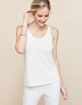 SKINNY STRAP TANK- PEARL WHITE - Molly's! A Chic and Unique Boutique 