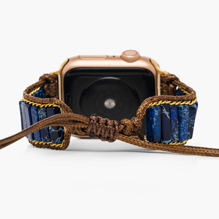 AZURE LAPIS LAZULI APPLE WATCH STRAP - Molly's! A Chic and Unique Boutique 