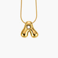 GOLDEN GLOW BUBBLE LETTER NECKLACE - Molly's! A Chic and Unique Boutique 
