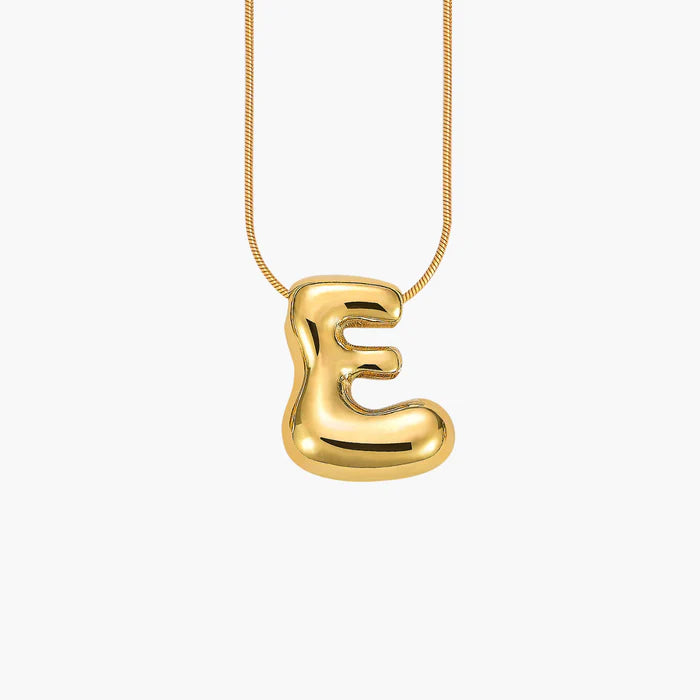GOLDEN GLOW BUBBLE LETTER NECKLACE - Molly's! A Chic and Unique Boutique 