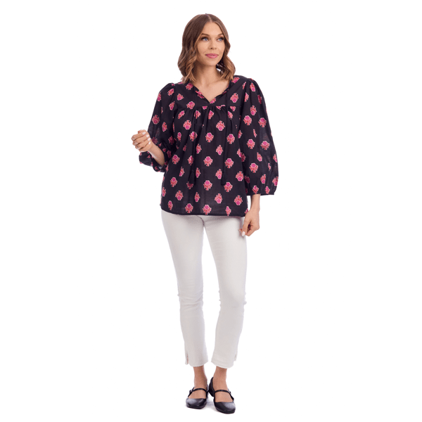 MARTIE BALLOON SLEEVE TOP - Molly's! A Chic and Unique Boutique 