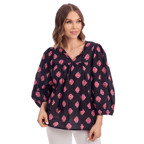 MARTIE BALLOON SLEEVE TOP - Molly's! A Chic and Unique Boutique 
