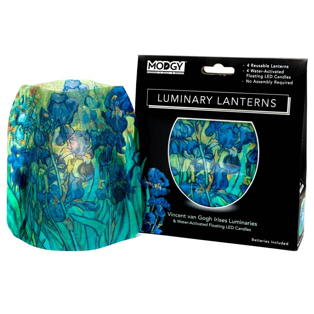 Luminary Lantern - Vincent Van Gogh Irises - Molly's! A Chic and Unique Boutique 