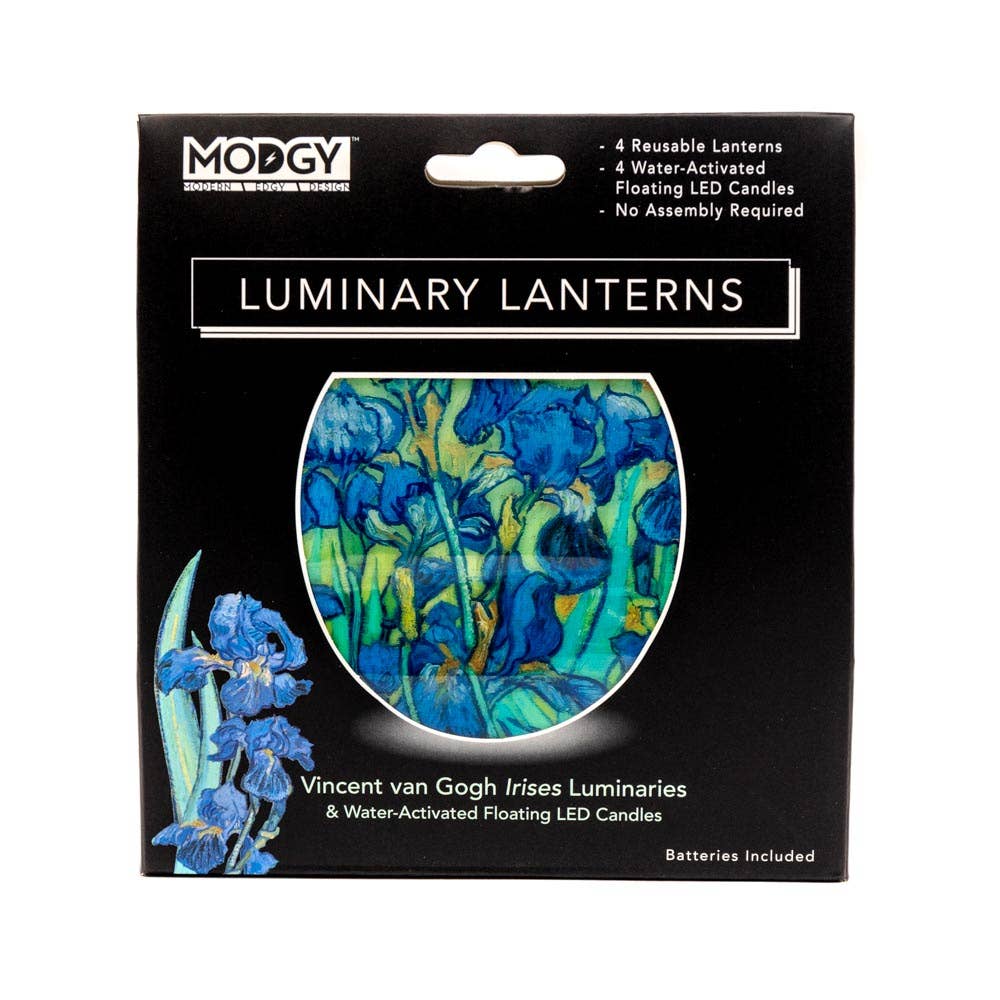Luminary Lantern - Vincent Van Gogh Irises - Molly's! A Chic and Unique Boutique 