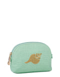 SEAFOAM COSMETIC CASE SMALL SHELL - Molly's! A Chic and Unique Boutique 