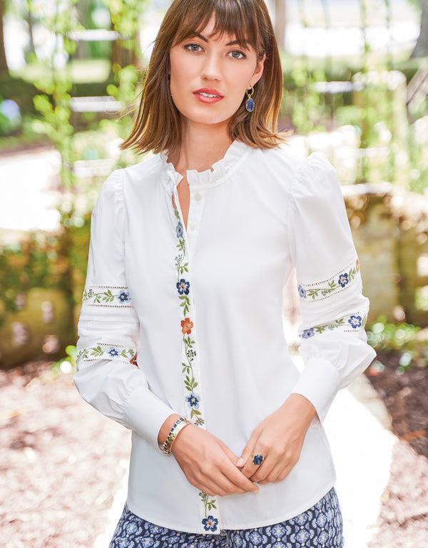 NILA BLOUSE GARDENIA - Molly's! A Chic and Unique Boutique 