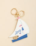 AHOY SAILBOAT KEYCHAIN