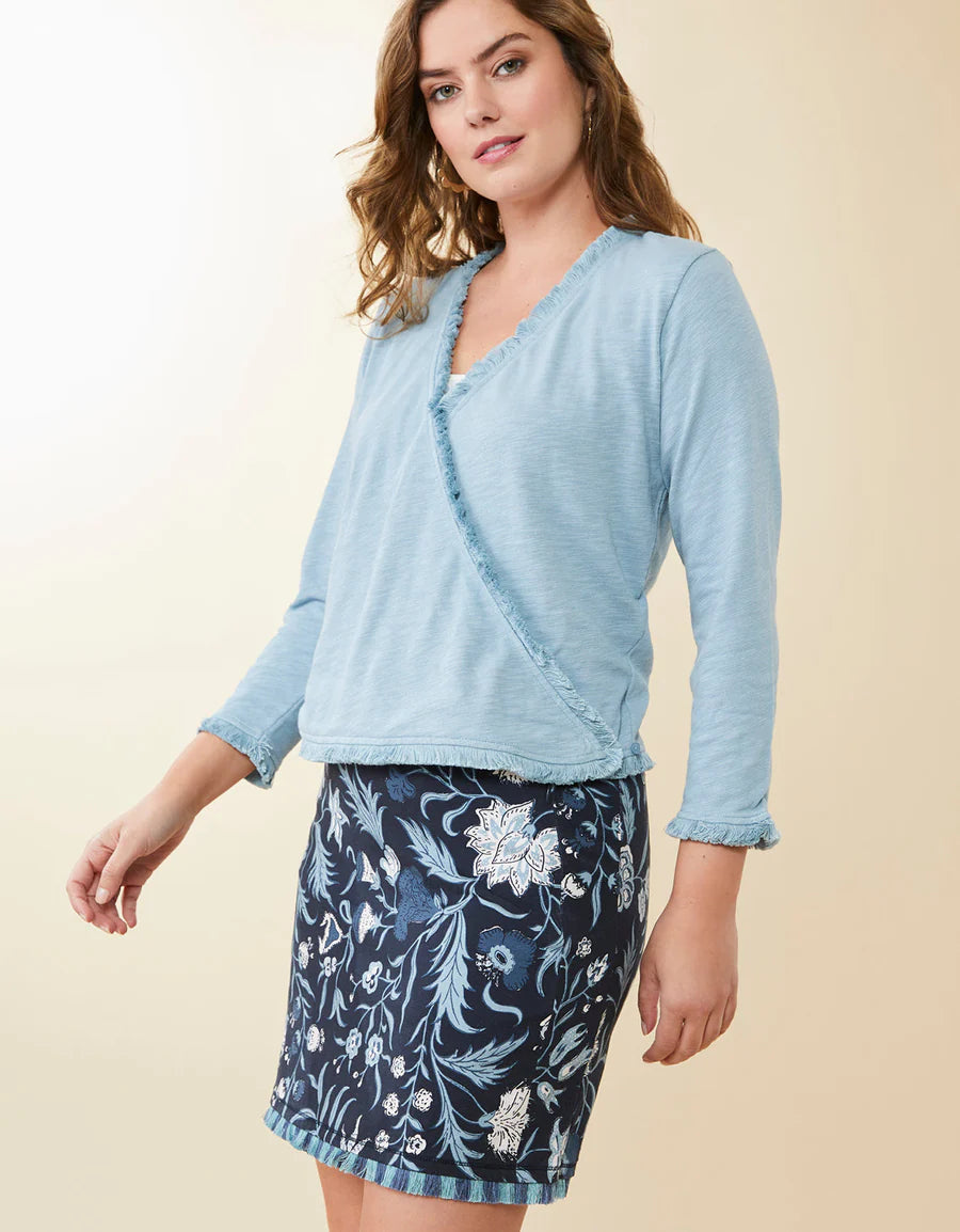 CLARA CONVERTIBLE CARDIGAN- ASHLEY BLUE - Molly's! A Chic and Unique Boutique 