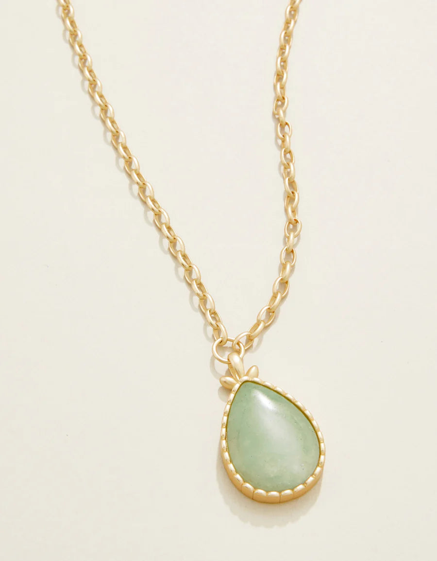 NARA TEARDROP NECKLACE SEA FOAM - Molly's! A Chic and Unique Boutique 