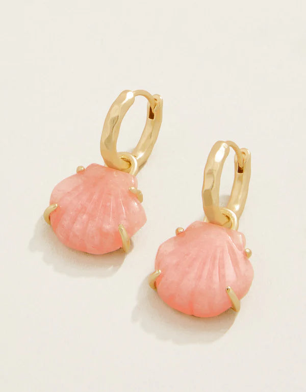 CARVED SHELL HOOP EARRING - Molly's! A Chic and Unique Boutique 