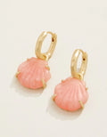 CARVED SHELL HOOP EARRING - Molly's! A Chic and Unique Boutique 