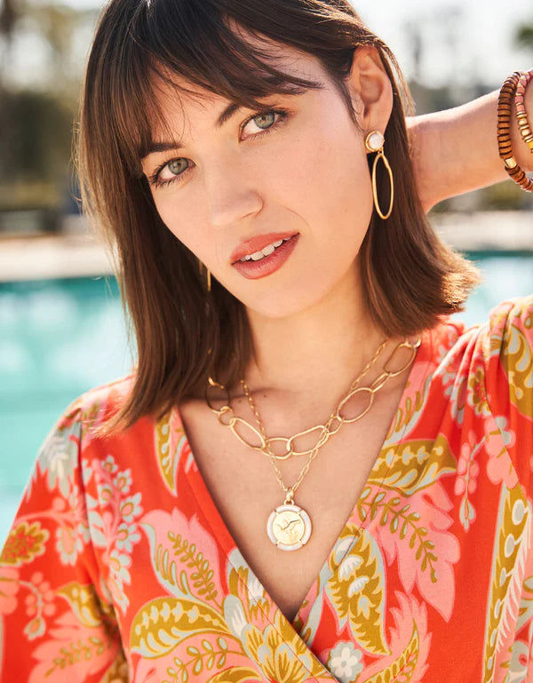 RIVER CLUB NECKLACE 17" GOLD - Molly's! A Chic and Unique Boutique 