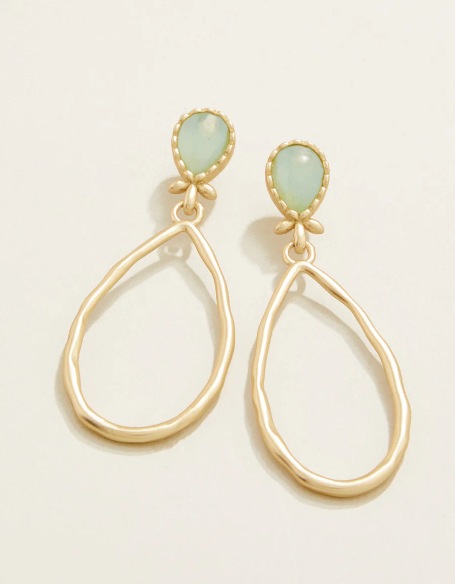 NARA TEARDROP EARRINGS SEA FOAM - Molly's! A Chic and Unique Boutique 