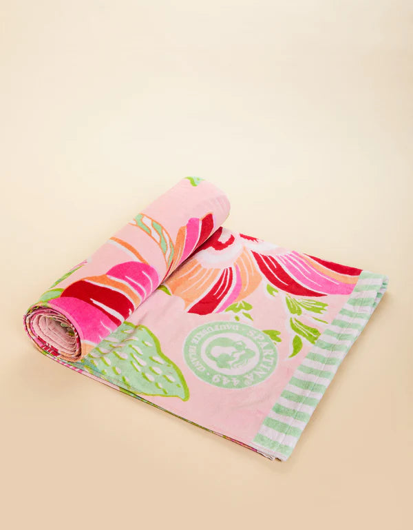 BEACH TOWEL FLAMINGO PINEAPPLE - Molly's! A Chic and Unique Boutique 