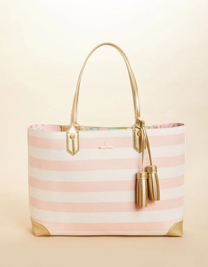 TOTE BAG PINK STRIPE