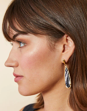 SATULAH DRIP EARRINGS BLACK