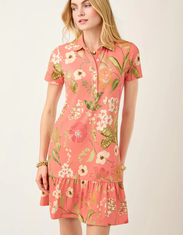 JOELLE POLO DRESS- LIGHTNER GARDEN PINK - Molly's! A Chic and Unique Boutique 