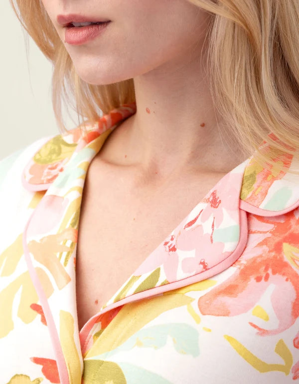 Short Sleeve Pajama Top Castillo Tropical