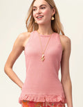 Kendra Racerback Sweater Carnation - Molly's! A Chic and Unique Boutique 