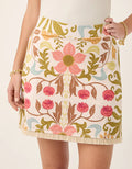 SANDRA FRINGE SKORT- LIGHTNER GARDEN - Molly's! A Chic and Unique Boutique 