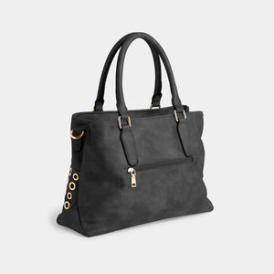 Coco + Carmen Amabel Grommet Tote (available in tan and dusty blue) - Molly's! A Chic and Unique Boutique 