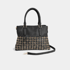 Coco + Carmen Amabel Grommet Tote (available in tan and dusty blue) - Molly's! A Chic and Unique Boutique 