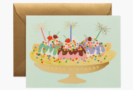 BANANA SPLIT BIRTHDAY CARD - Molly's! A Chic and Unique Boutique 