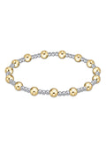 Classic Sincerity Pattern 5mm Bead Bracelet- Gold and Mixed Metal - Molly's! A Chic and Unique Boutique 