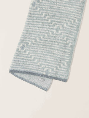 COZYCHIC GEO STRIPE STROLLER BLANKET- BLUE WATER