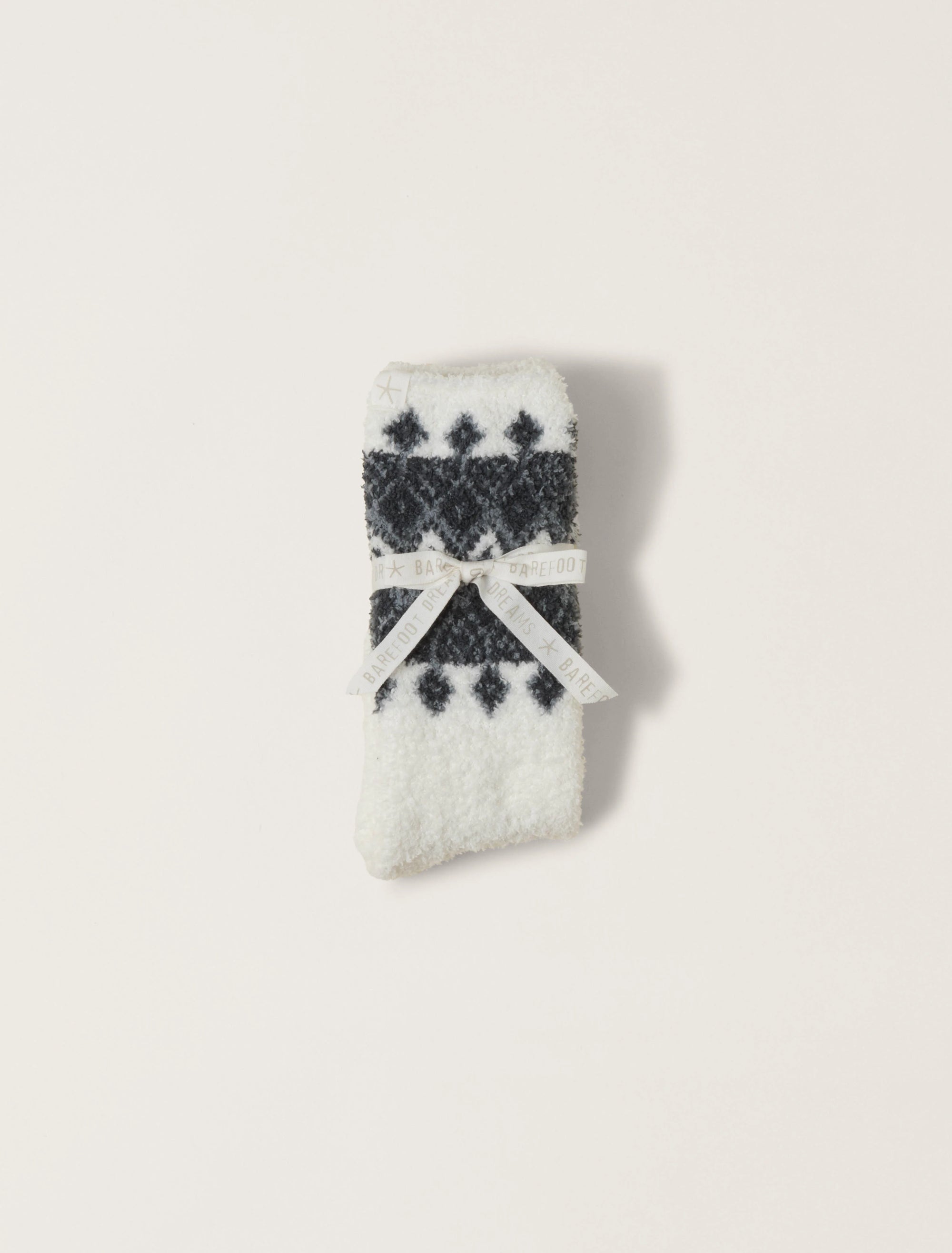 COZYCHIC FAIR ISLE SOCKS- PEARL