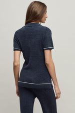 COZYCHIC ULTRA LITE CONTRAST STRIPE RIBBED COLLAR HENLEY - Molly's! A Chic and Unique Boutique 
