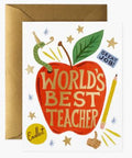 WORLD'S BEST TEACHER CARD - Molly's! A Chic and Unique Boutique 