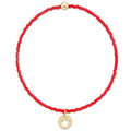 HOPE CLASSIC BRACELET- RED STAR SMALL GOLD DISC