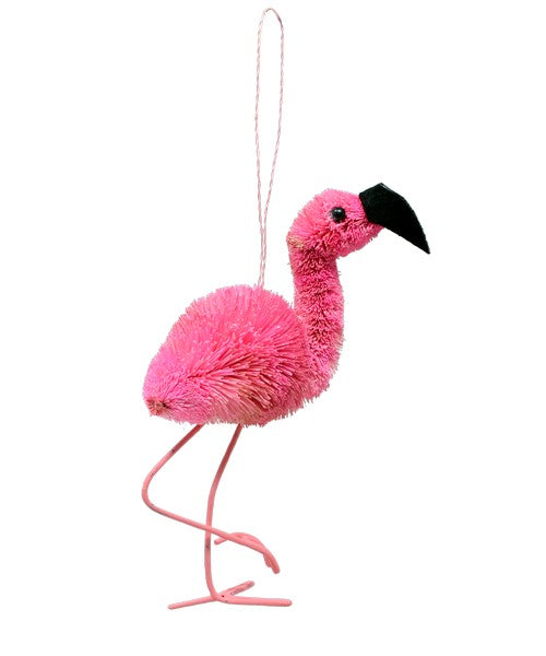 FLAMINGO BRUSHART ORNAMENT