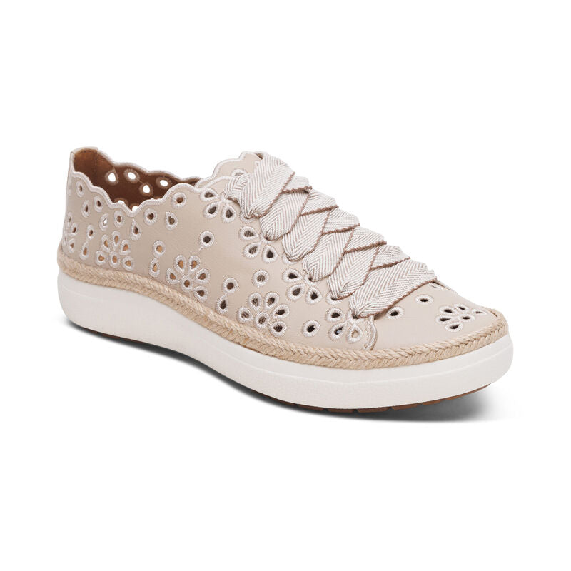 CHARLOTTE LACE UP SNEAKER- TAN - Molly's! A Chic and Unique Boutique 