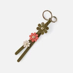 TRIFLOWER KEYCHAIN- OLIVE VEIL - Molly's! A Chic and Unique Boutique 